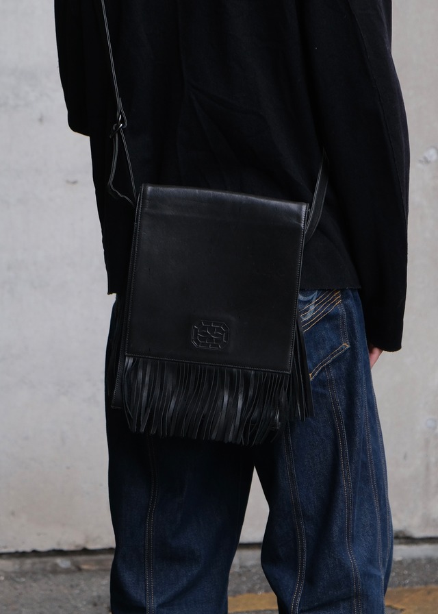 Jean Paul Gaultier fringe leather shoulder bag