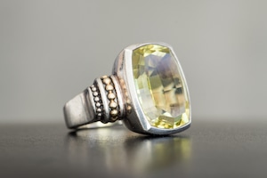 Peridot Caviar Ring