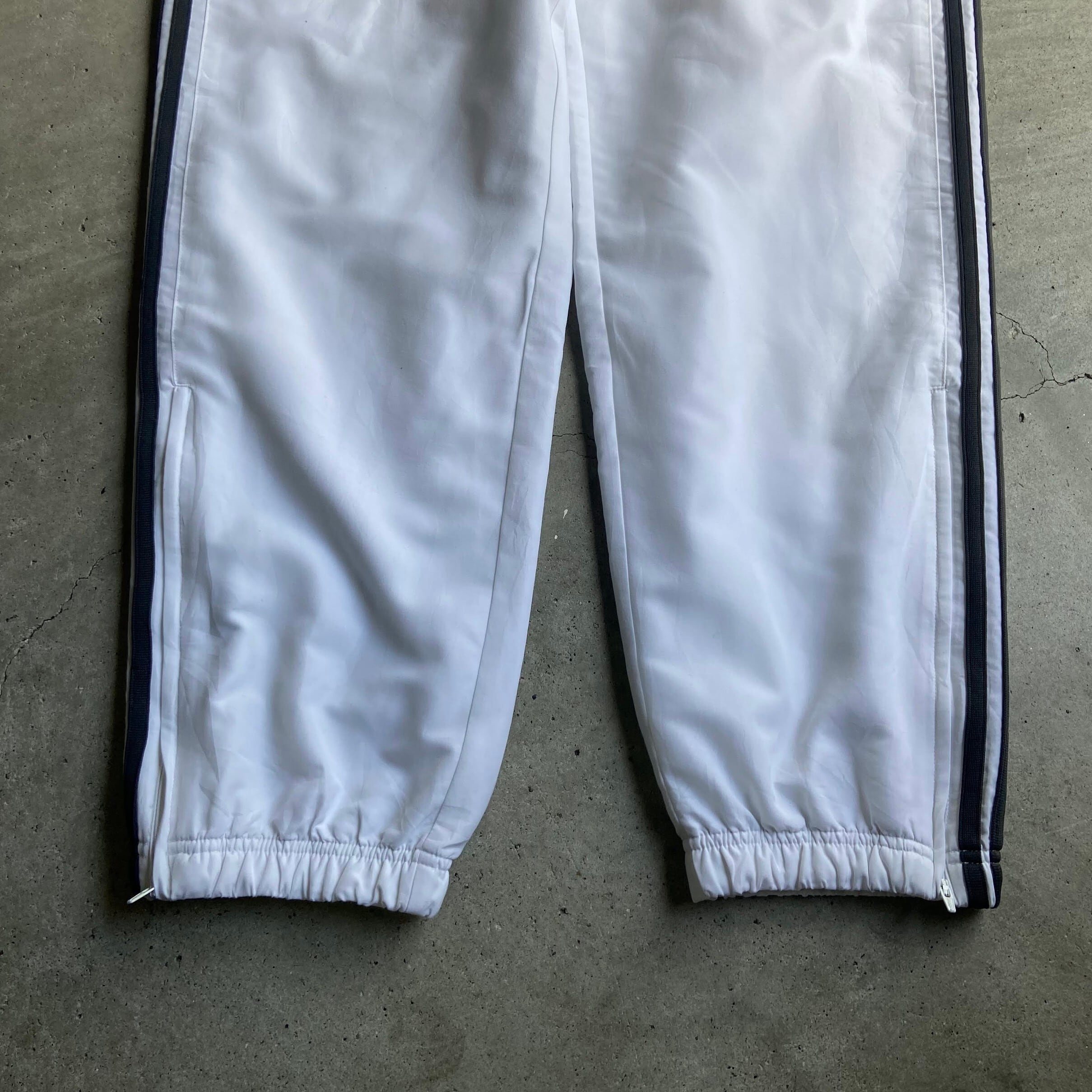 希少 00s アディダス セットアップ ナイロン パフォーマンス フレアパンツ