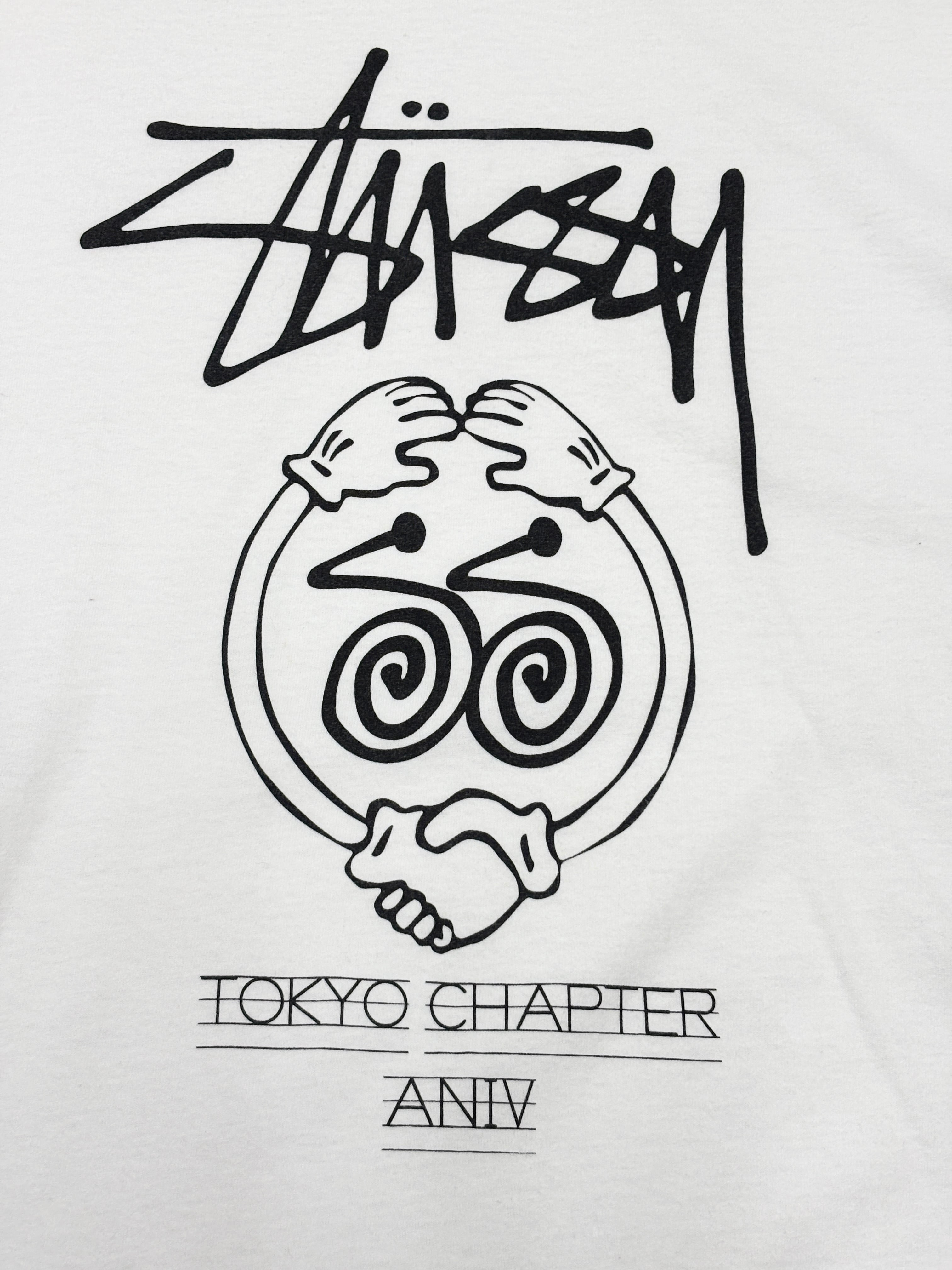 00s OLD STUSSY/TOKYO CHAPTER ANIV Tee/L/東京チャプト記念プリントT