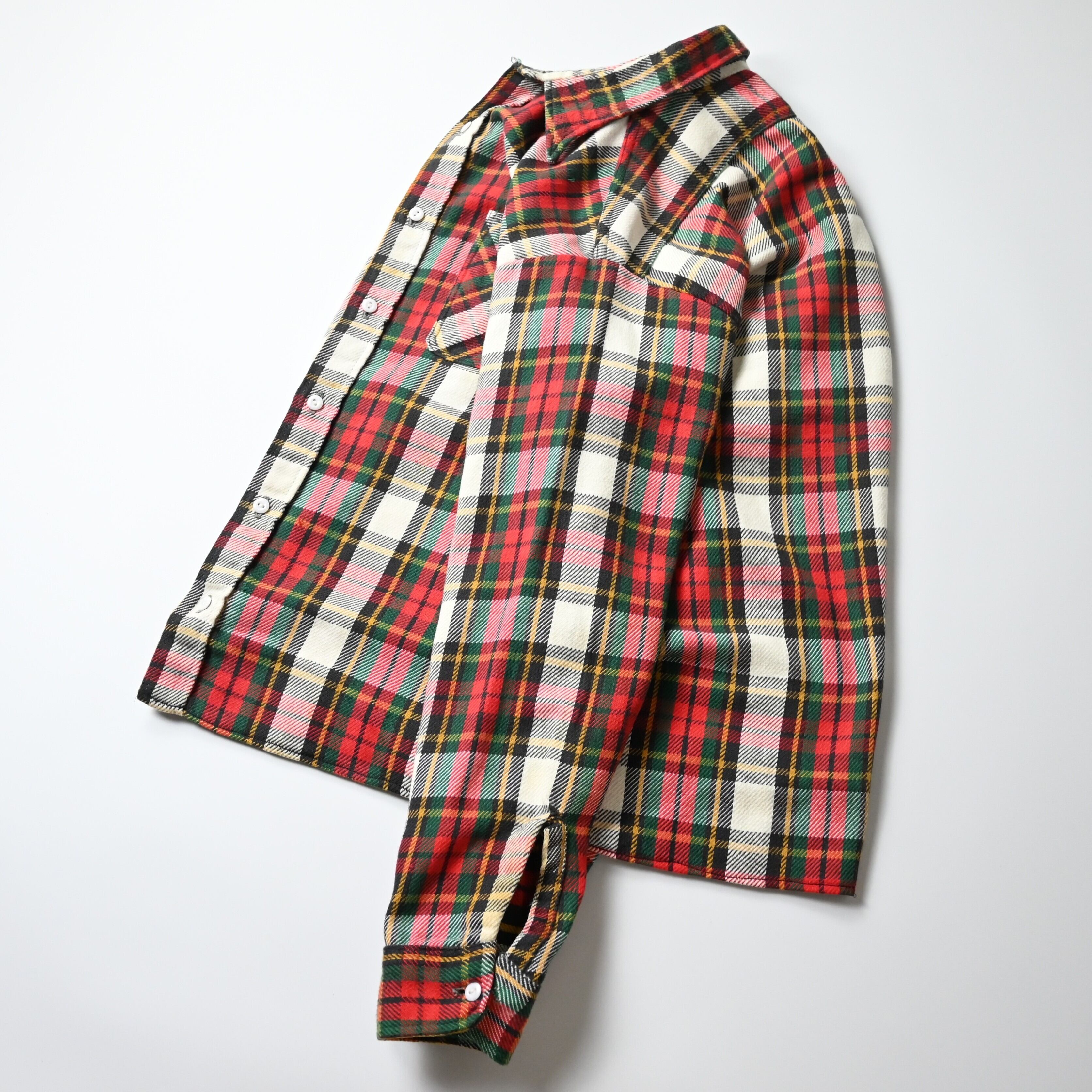 70's BIGMAC vintage M Ctton Flannel Check Shirt | GANKO