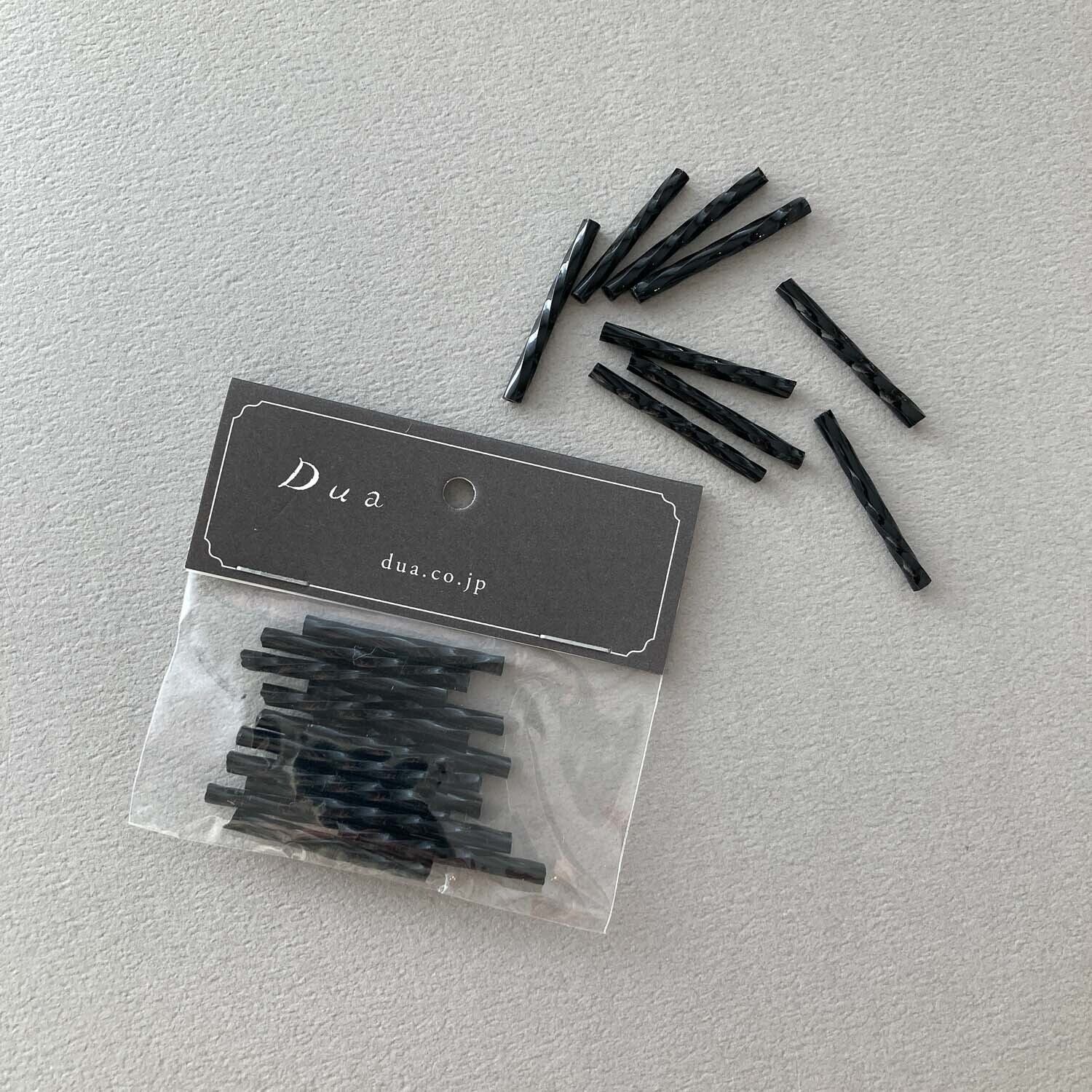 ガラスツイスト竹ビーズパック（16p） | Dua-アクセサリーパーツショップ