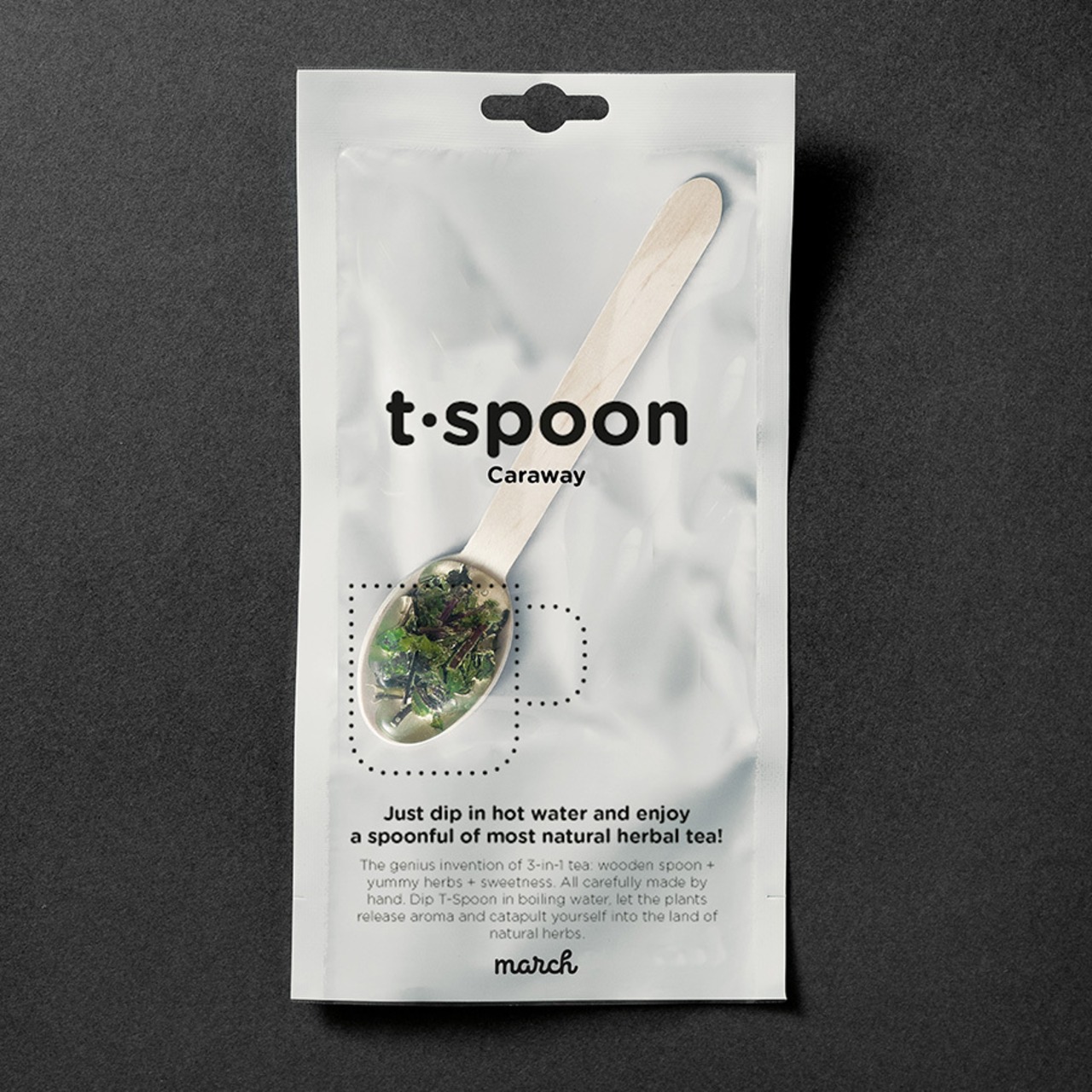 march(マーチ) T-SPOON ハーブティー キャラウェイ 1本入り TSPOON ティースプーン 紅茶 アウトドア BBQ 用品 キャンプ グッズ 持ち運び 軽量 お茶 登山 プレゼント ナチュラル