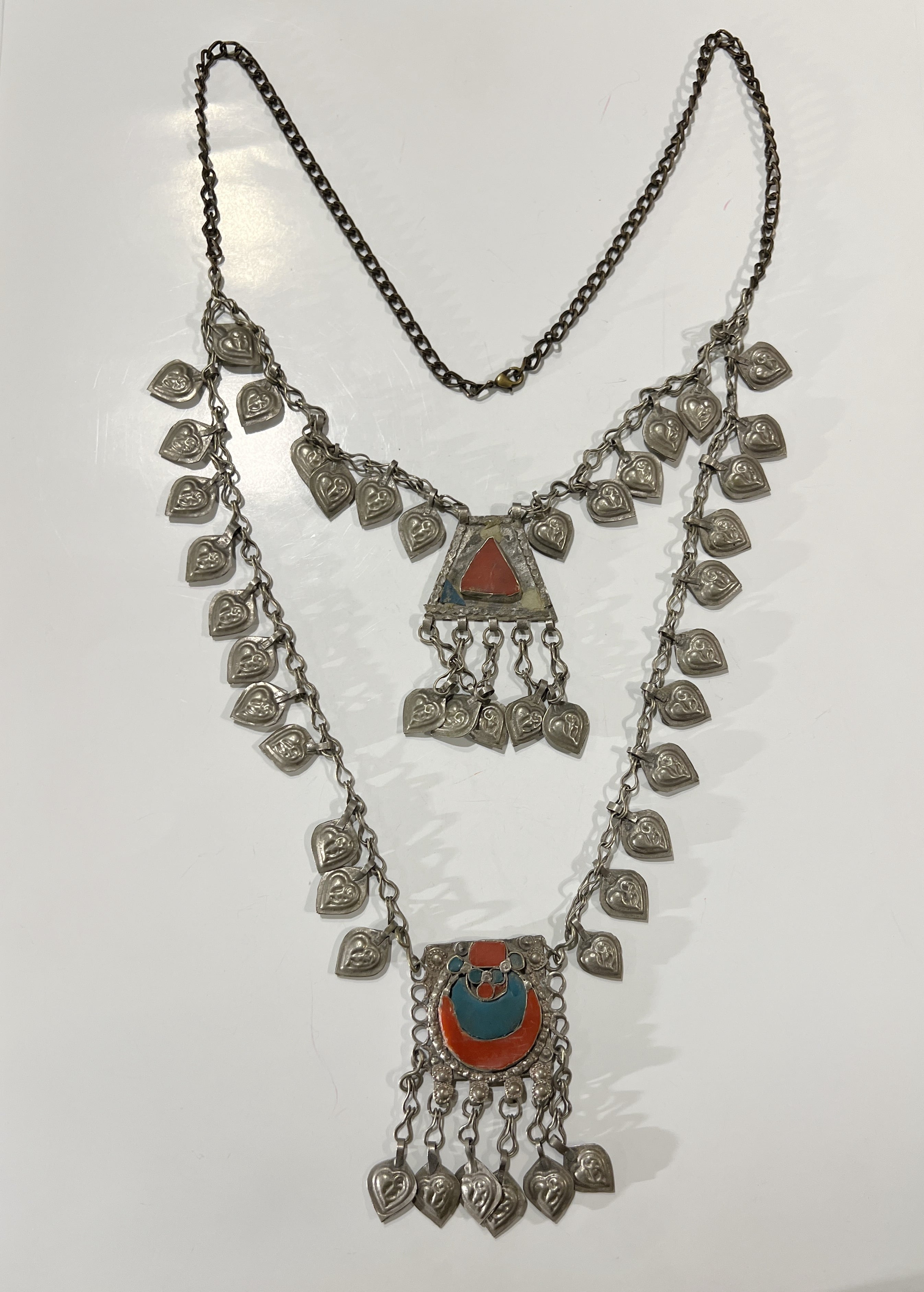 ★Special★Vintage North Afghan Turkmen tribal silver Necklace