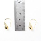 ティアドロップピアス 韓国デザイン GOLD 両耳 2センチ シンプルデザイン シンプルピアス bittersweet