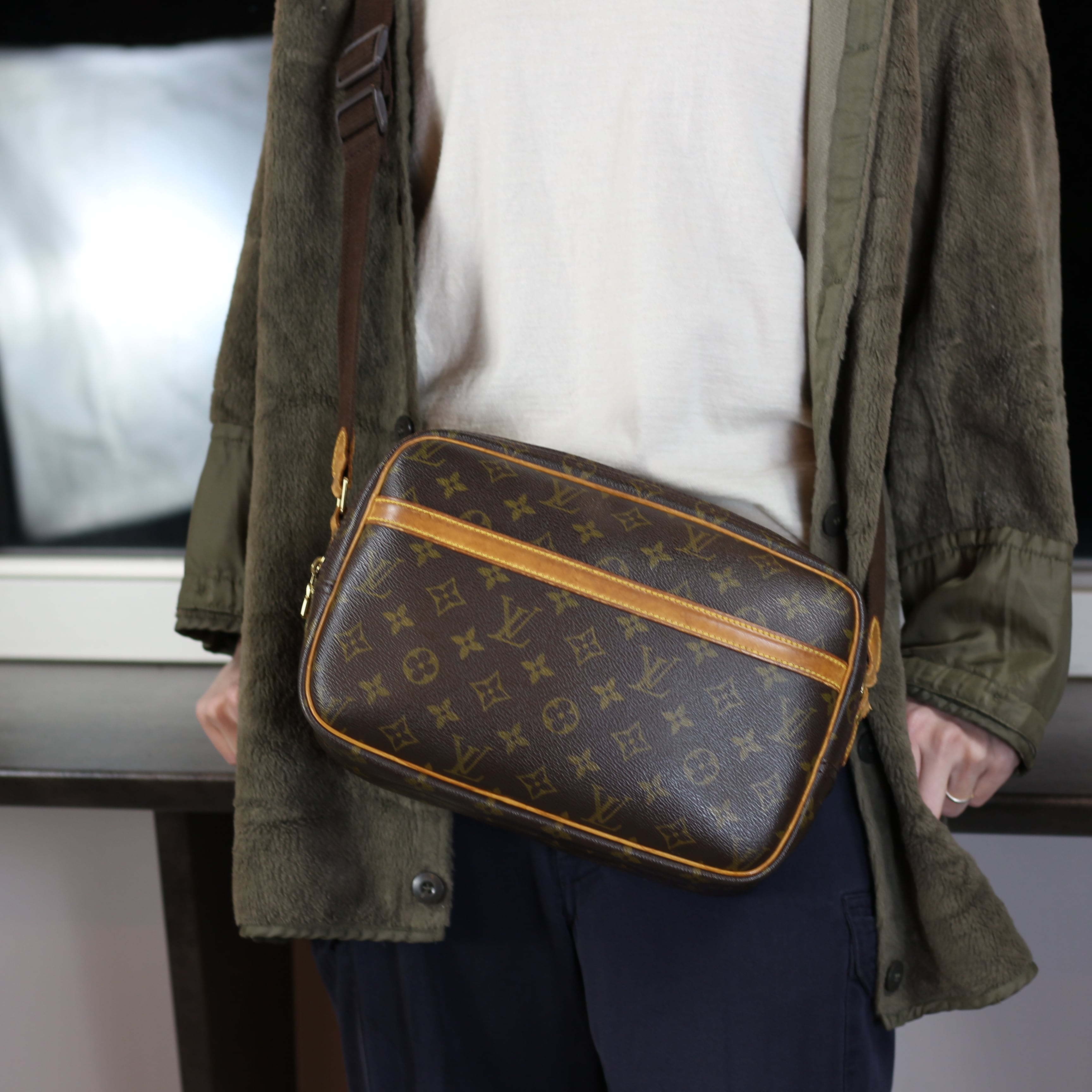 LOUIS VUITTON M45254 SP0070 REPORTER PM MONOGRAM PATTERNED