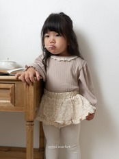 韓国子供服 / mimimarket / 26Autumn / パフーションカラーブラウス / 秋服 *S~L *