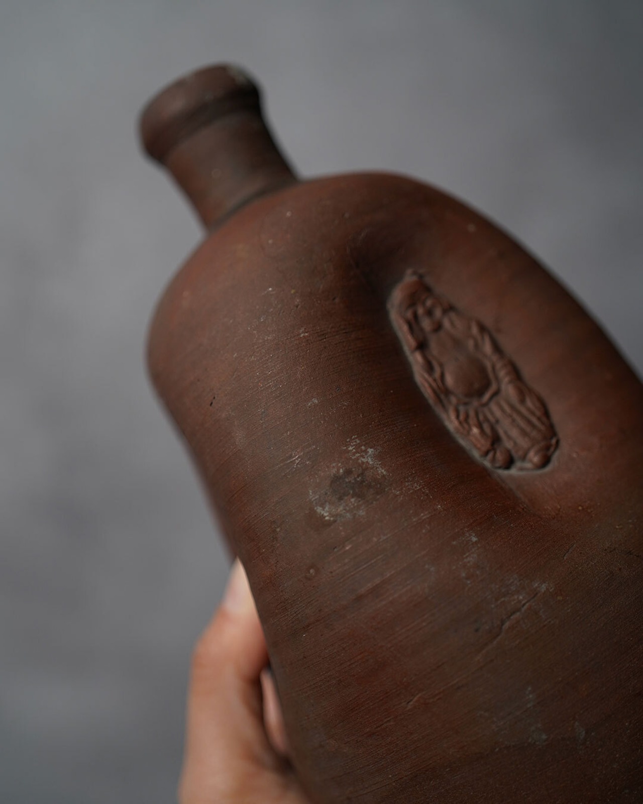 人形徳利　古備前　幕末〜明治期　/　岡山