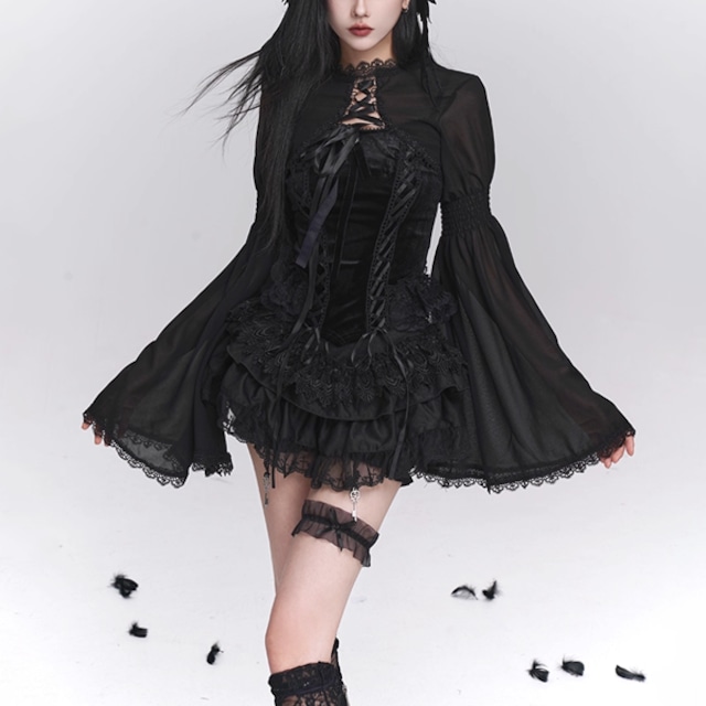 フリルフレアビスチェトップス(lli_6305)