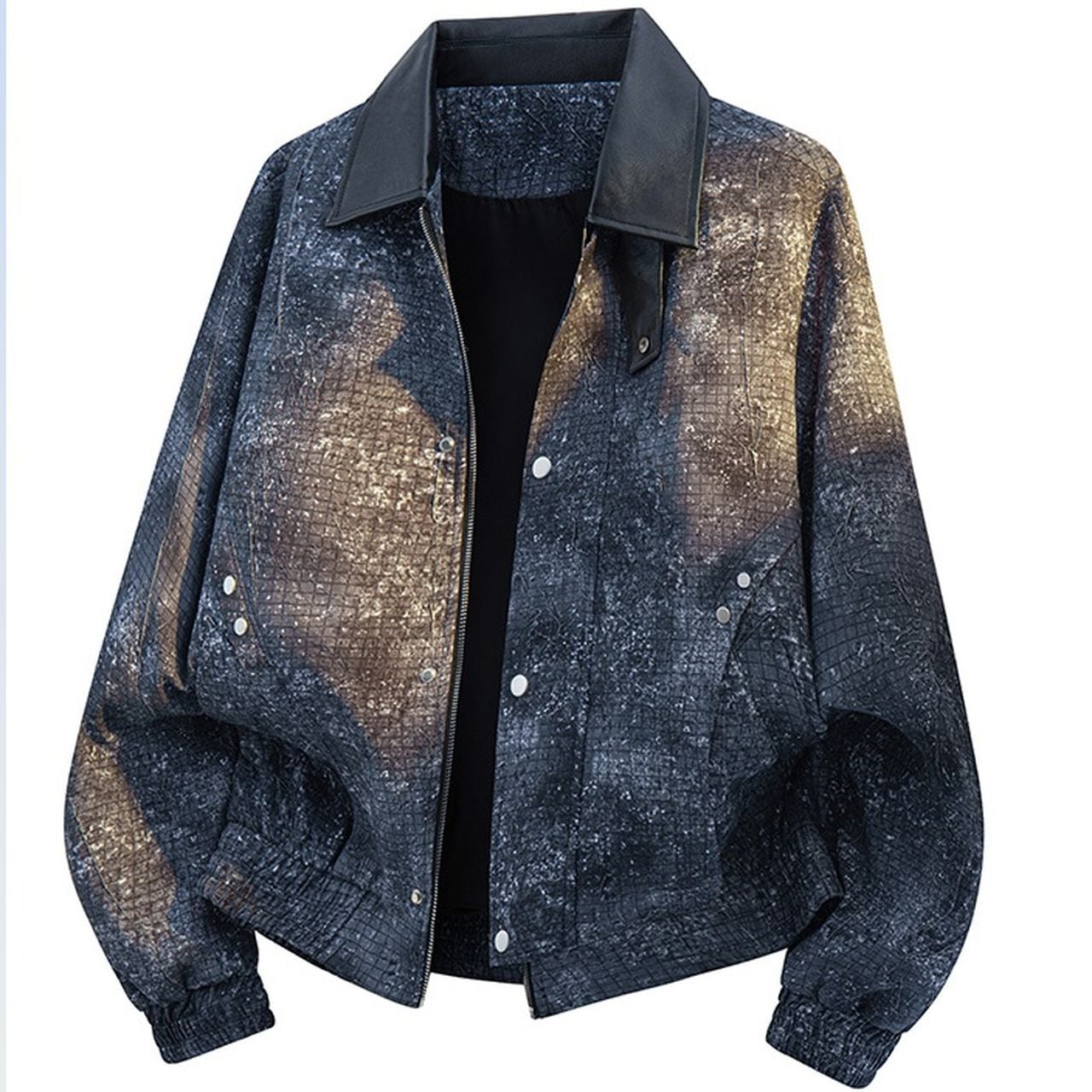 loose-fit collared jacket(MT1402)