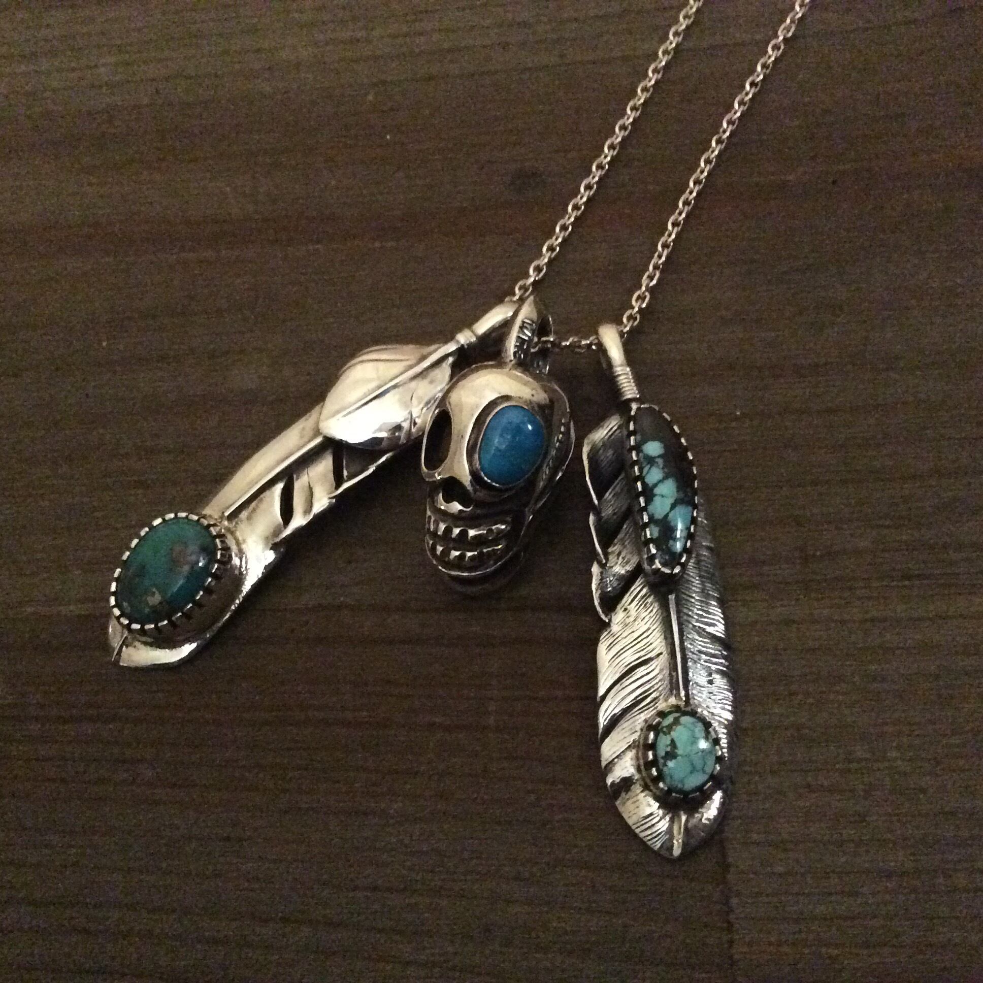 作家物 J.Boyer メダル 詳細不明 パリ WHEEL WORKS ホイールワークス Complete Eagle Necklace Feather