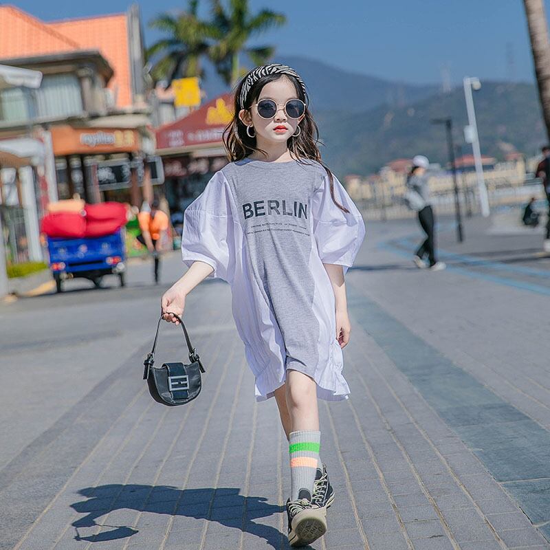 サマードレス スリーブスカート スタイル 夏物 ステッチ トレンディボーイ95284073170