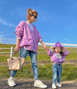 【4color キッズサイズ】レタリングトップス