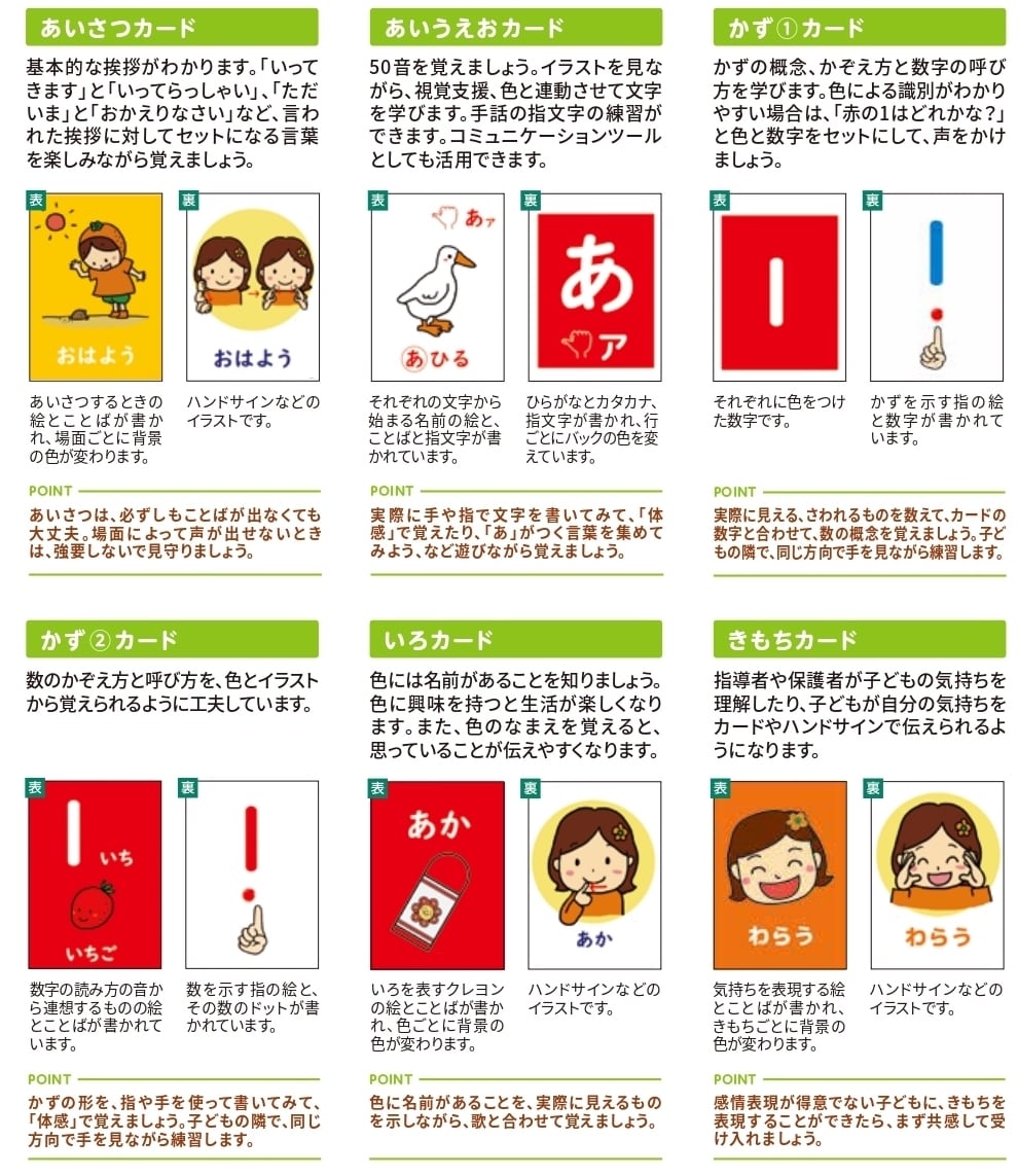 基本セット/指導者用A4サイズ）視覚学習みるみるカード | はなはな