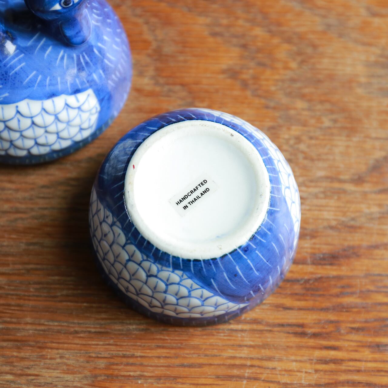 パカッと開く、陶器の青いニワトリ | 木と、輝と。| 一点もの
