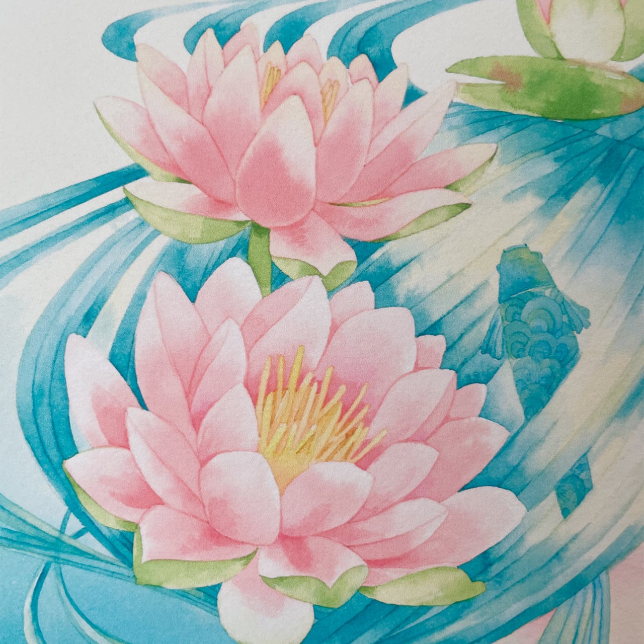 花の歌 睡蓮［複製画］ | miwadesign