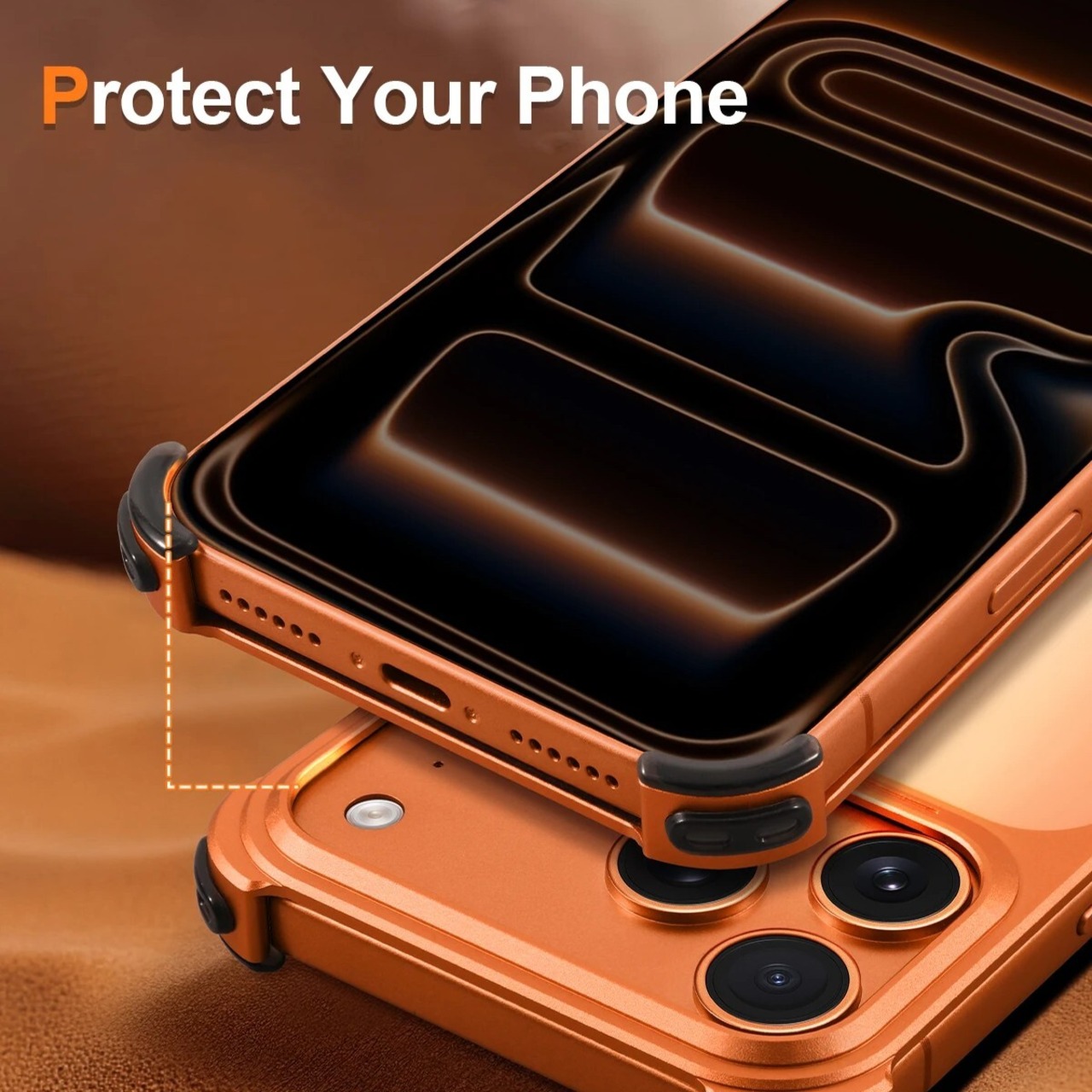 ◆iPhone 17Pro/17Pro Max◆ Aluminum Alloy Minimal Slim Phone Case / アルミニウム アロイ ミニマル スリム スマホケース
