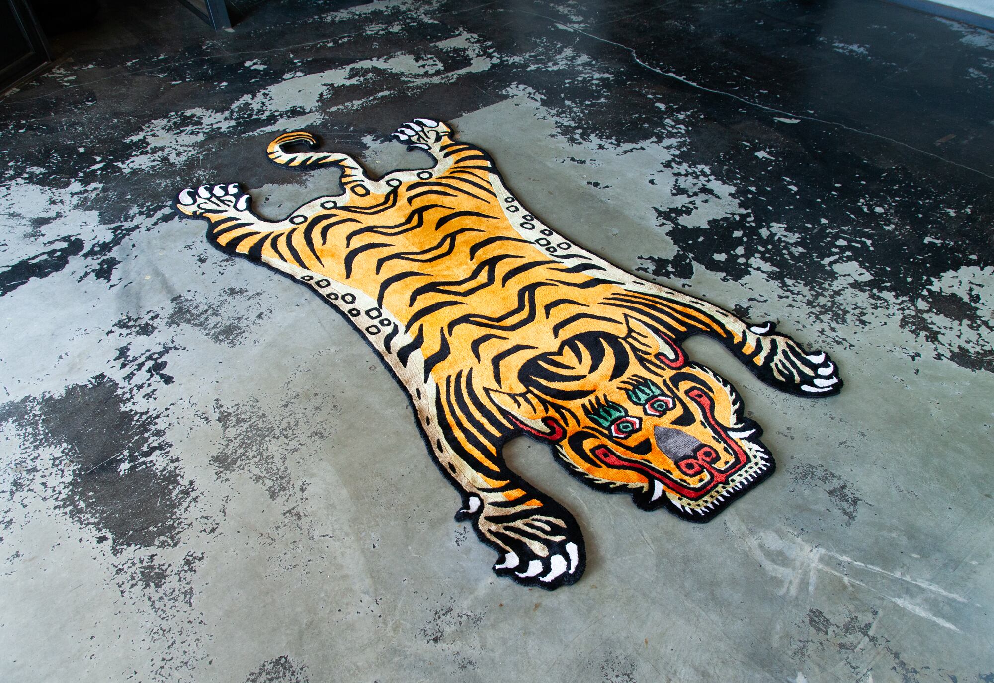 Tibetan Tiger Rug 《Lサイズ•シルク001》チベタンタイガーラグ ...