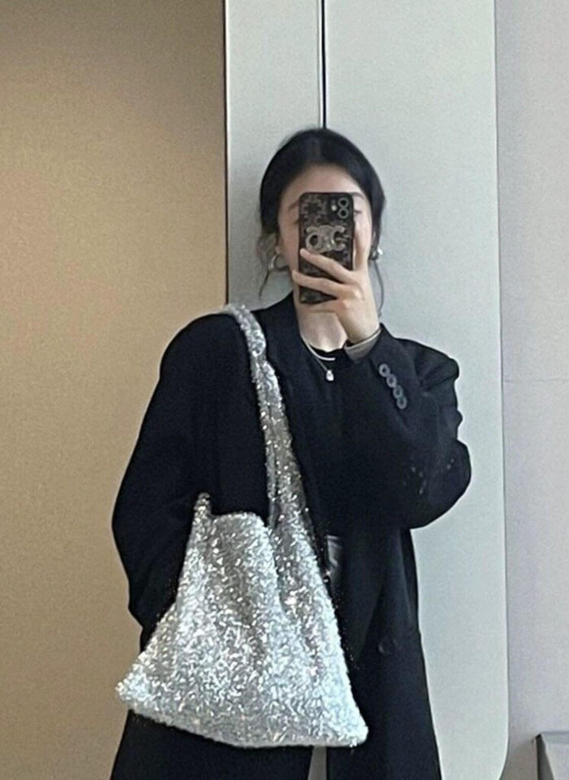 3way ショルダー バックパック レディース 女性 シルバー 銀 ボディ 