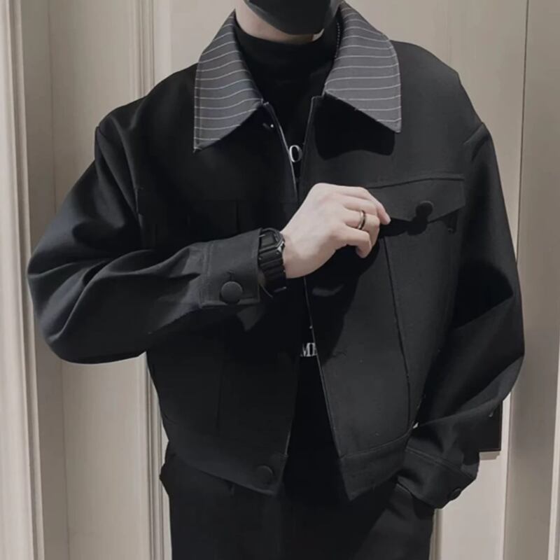 ストライプカフス&カラー モードジャケット LB1617