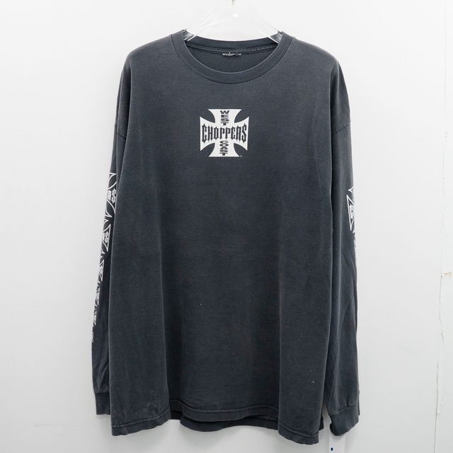 West Coast Choppers " Long Beach CA L/S Fade " Cut Tag Fits 2XL 【E7-30】