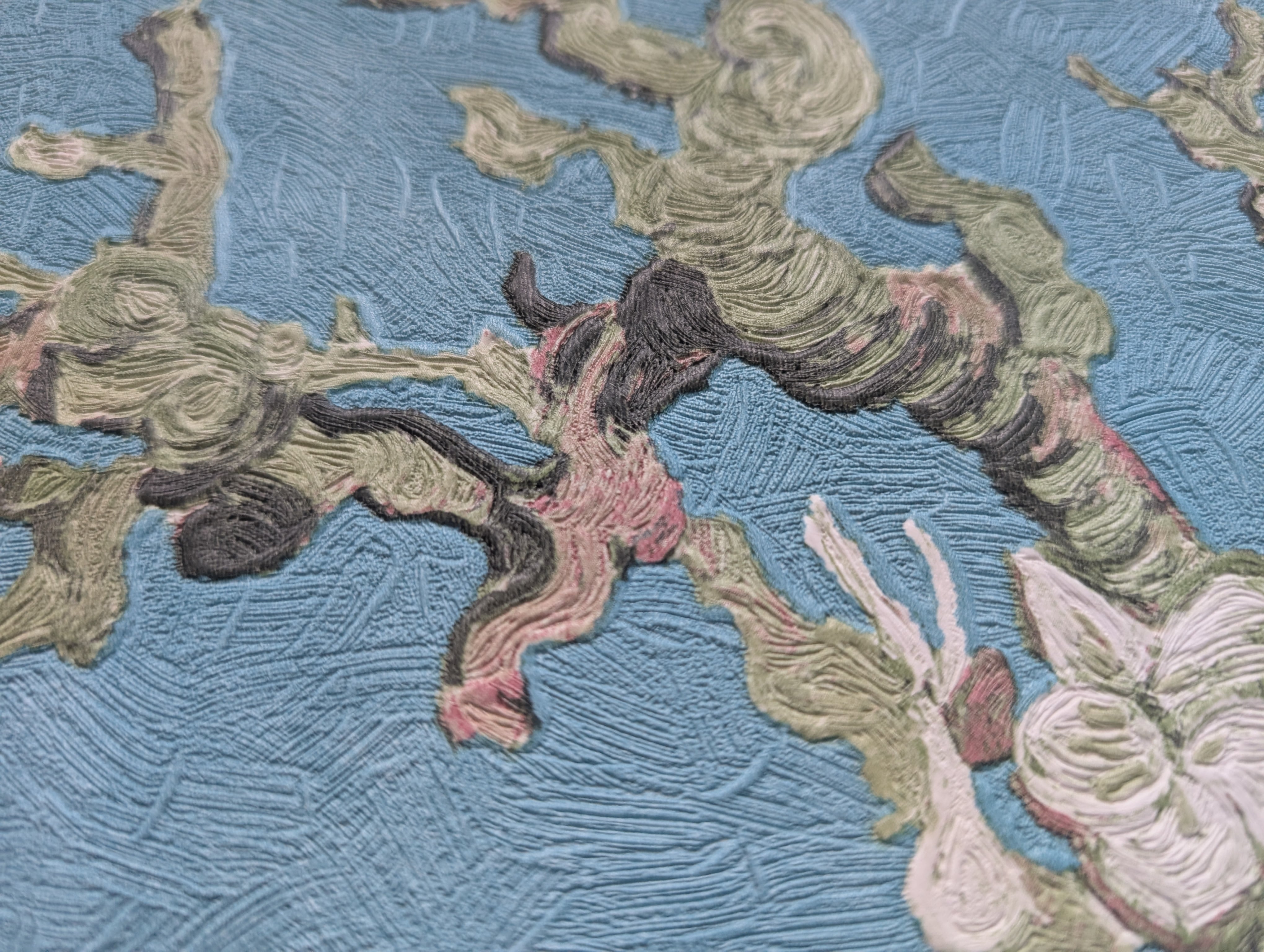 ゴッホ】アートパネル A2 42×59.4cm 青 ブルー 花 絵画 花咲く