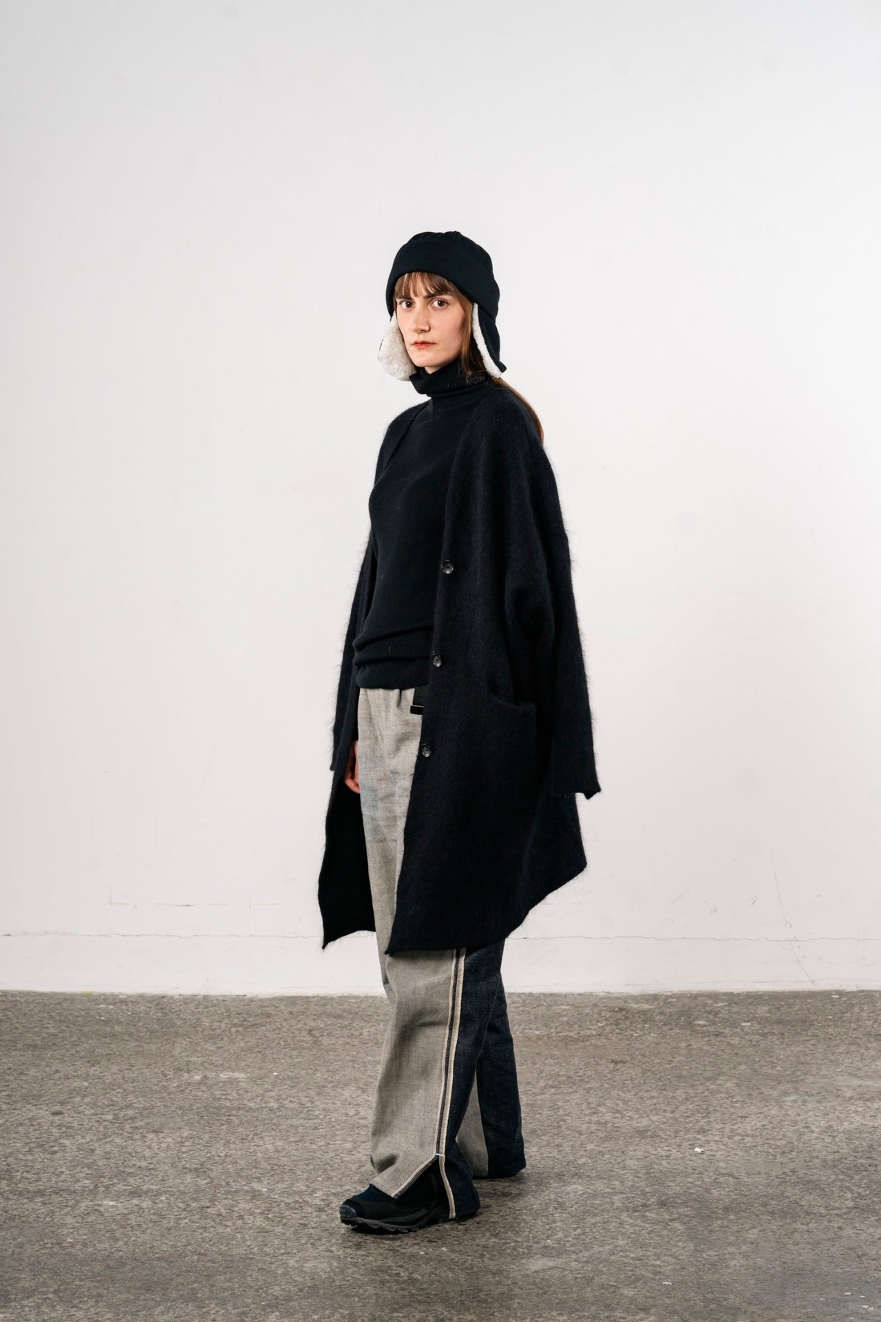 ニットCAP with dogear