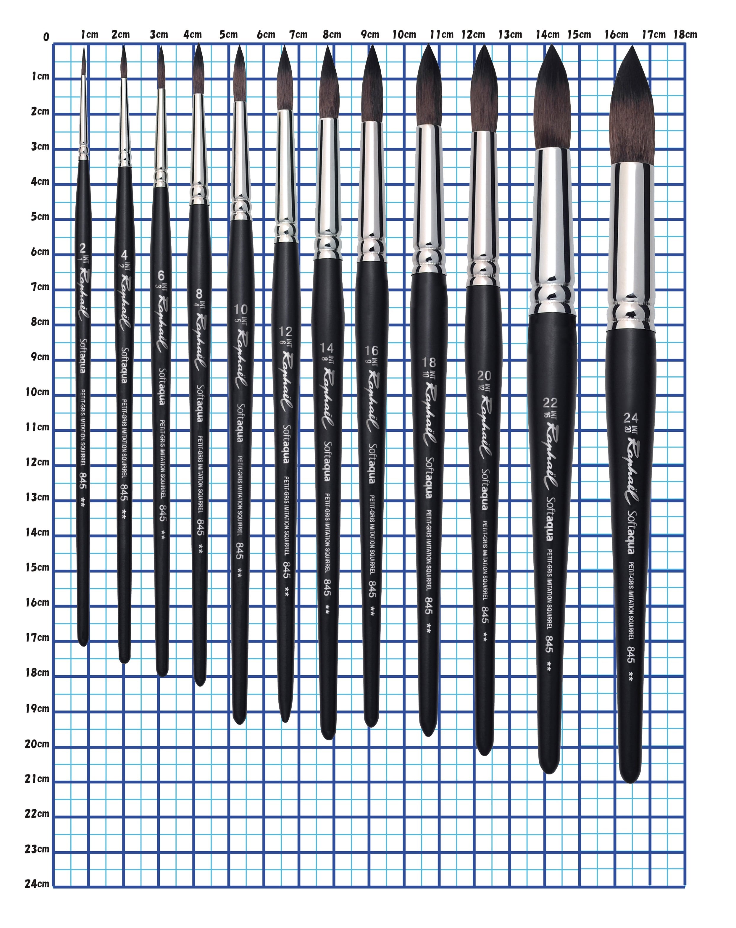 ラファエル水彩筆 845ソフトアクア 16号 | chouetteart