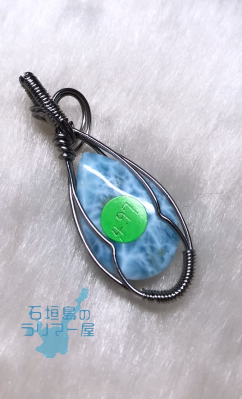 ラリマー ワイヤージュエリー トップ W-1 silver925 ドミニカ共和国