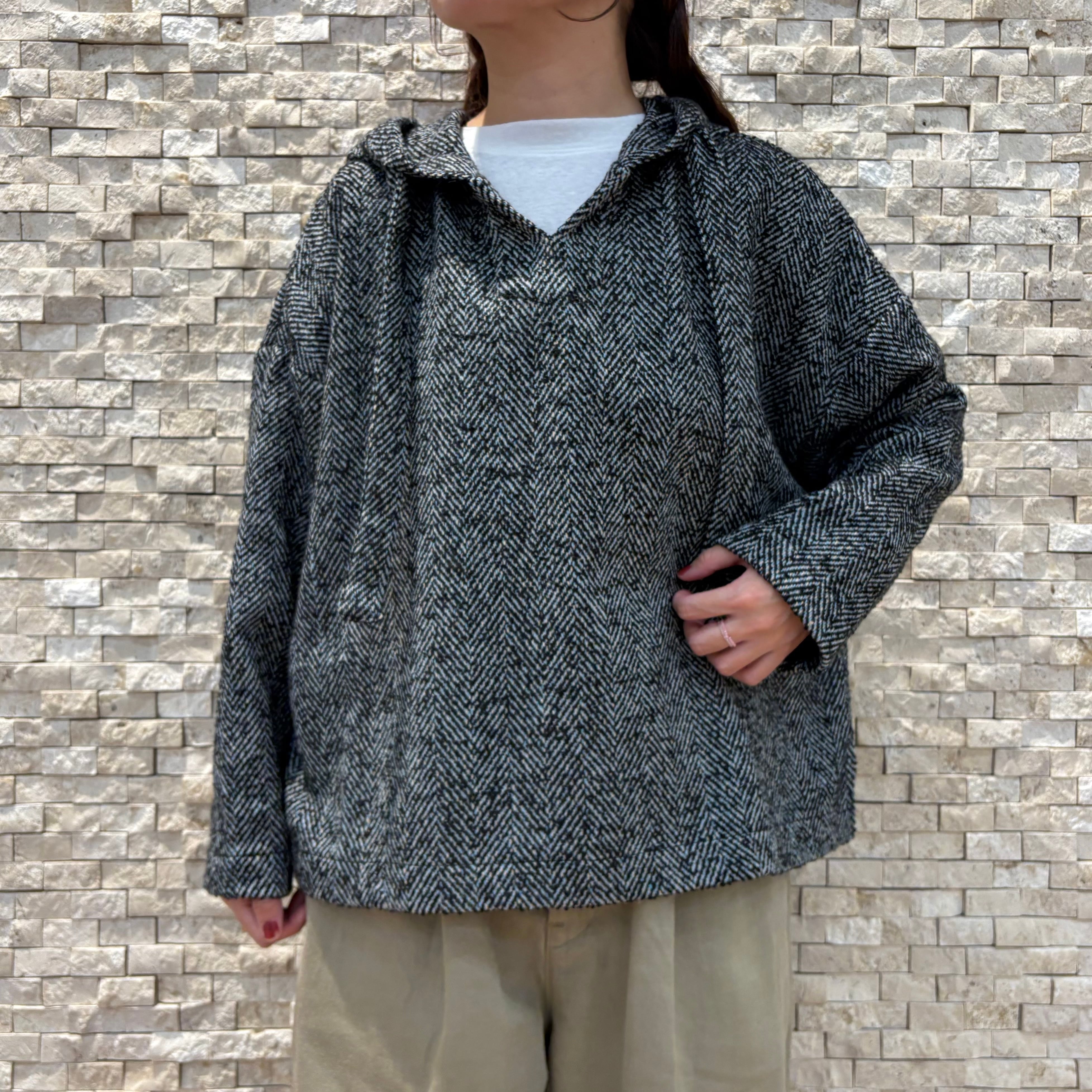 【maomade】ざっくりヘリンボーン・アノラックパーカ(551301)