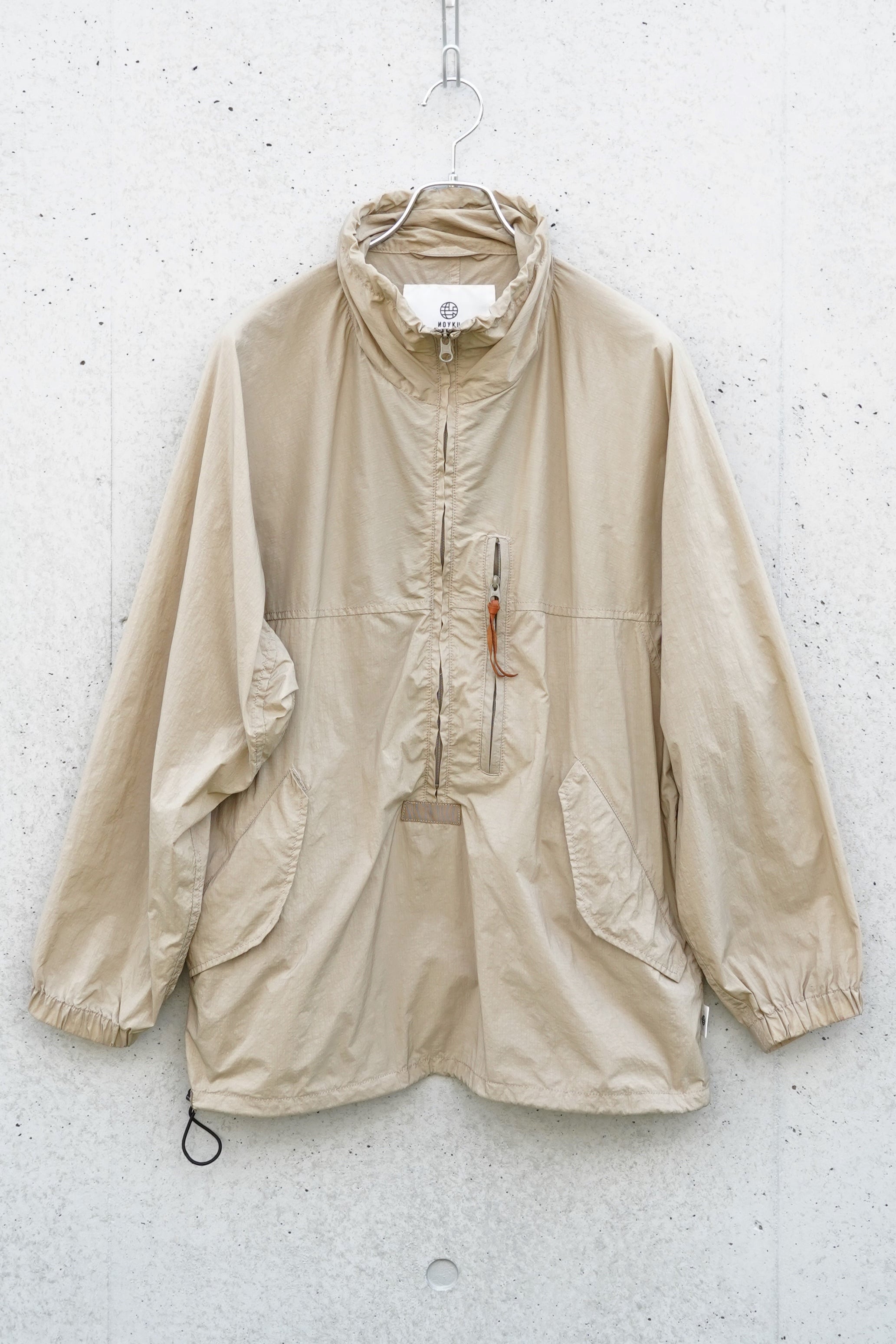 NOYKU(ノイク)Nylon Anorak Jacket / S Beige