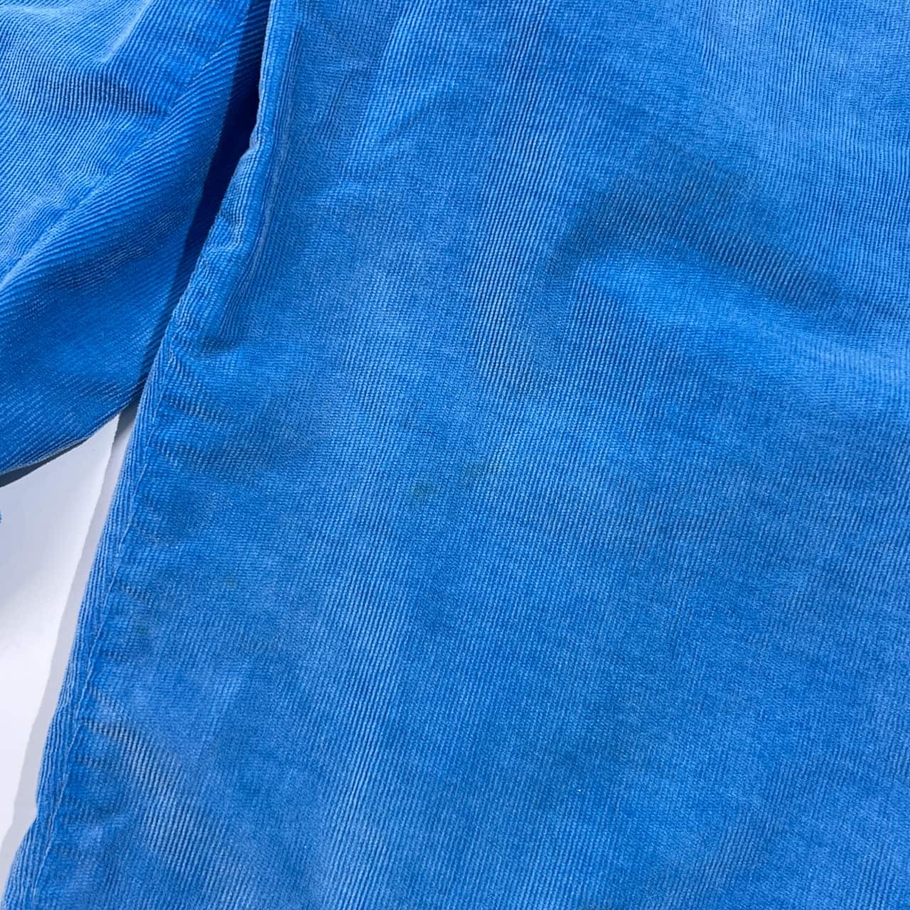 PT01 ピーティーゼロウーノ 裾ダブル ピケ コーデュロイパンツ 46/ブルー メンズ