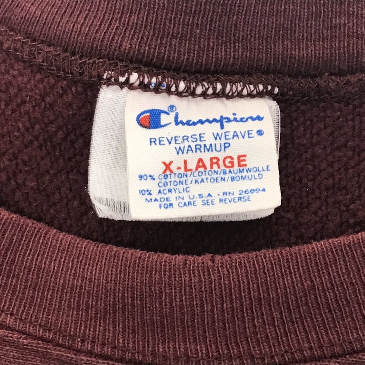 CHAMPION チャンピオン 80年代 USA製 トリコタグ 2枚タグ CHAMPION チャンピオン 80年代 USA製 トリコタグ 2枚タグ