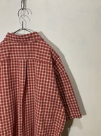 90's TOMMY HILFIGER Cotton Check S/S shirt【XL】