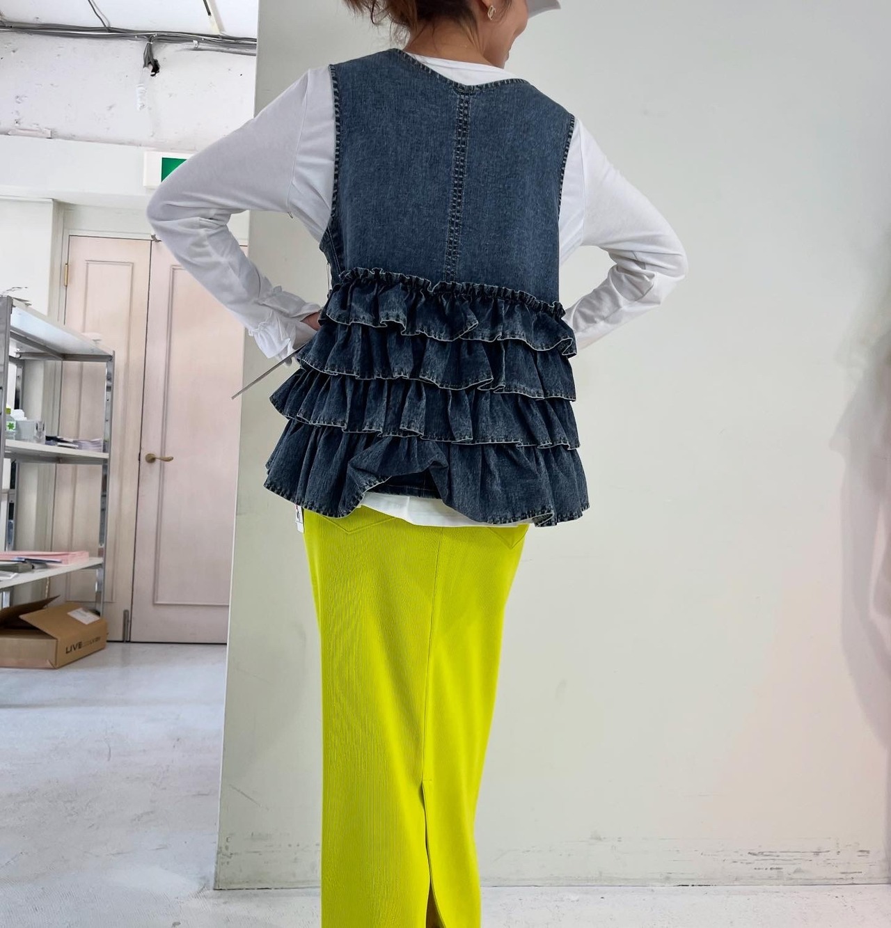 アヤン ayane リブ生地ペンシルスカート納期1月末