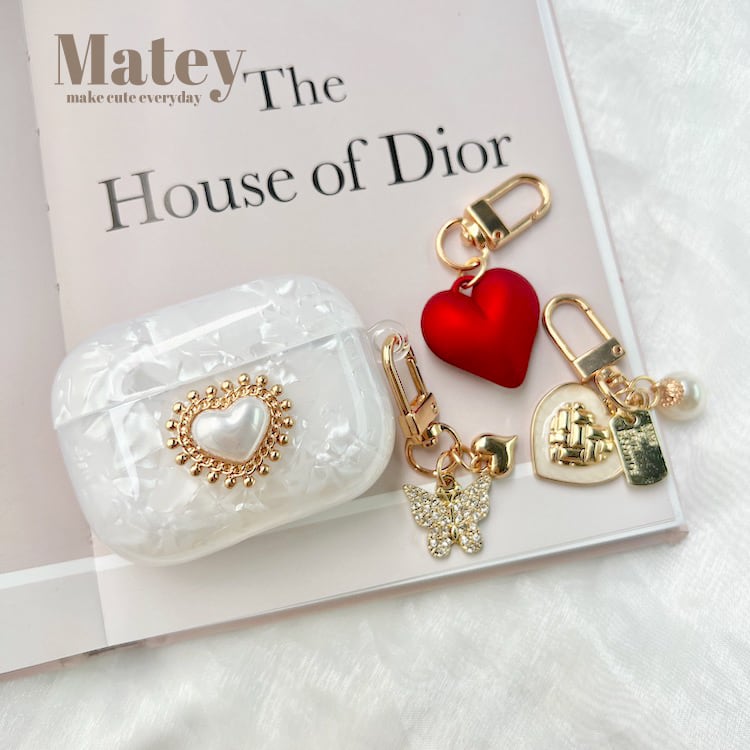 新品★JANE SMITH★カウレザー　ハートケース　AirPodsケース 550413dd48741956cf6c698731b8a1