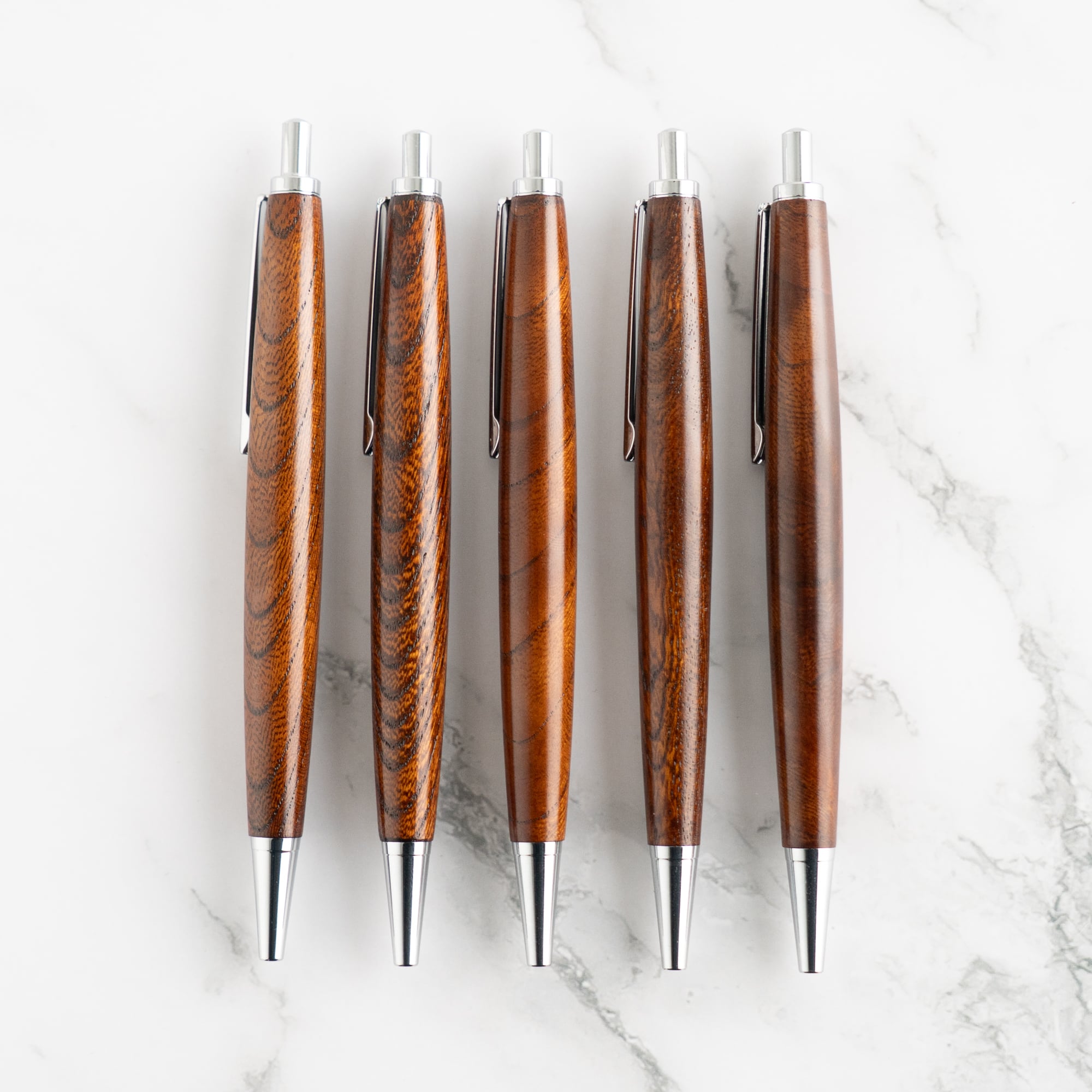 杢軸ボールペン】欅（けやき） 漆塗り 上杢 / ノック式木製ボールペン