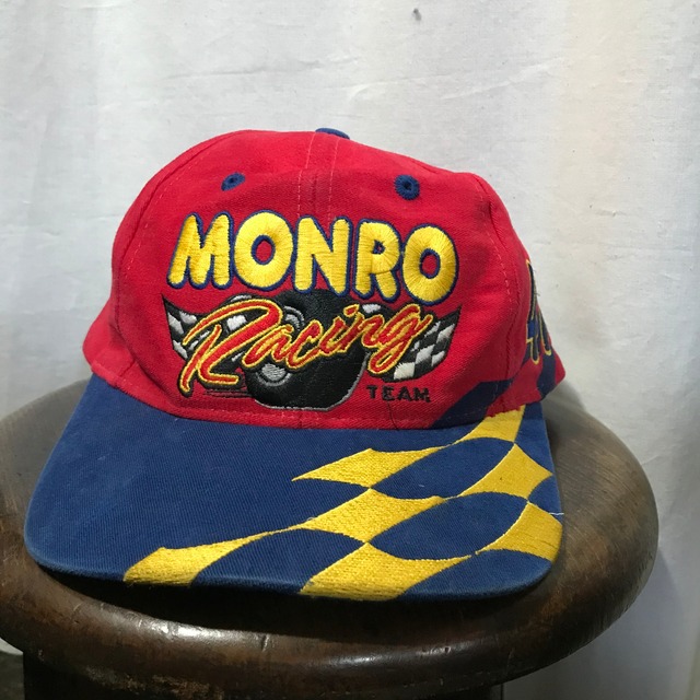 90's MONRO Racing レーシングスナップバックキャップ　フリーサイズ