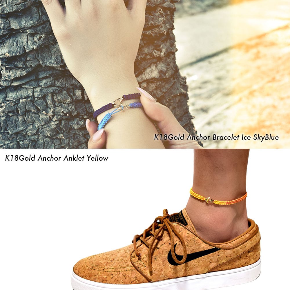 オリジナルカラーカスタム】K18 Gold Premium Anchor Bracelet
