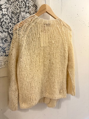 60’s ivory mohair cardigan