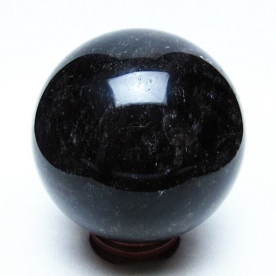 モリオン スフィア 黒水晶 丸玉 73mm 置物 原石 一点物 151-10361