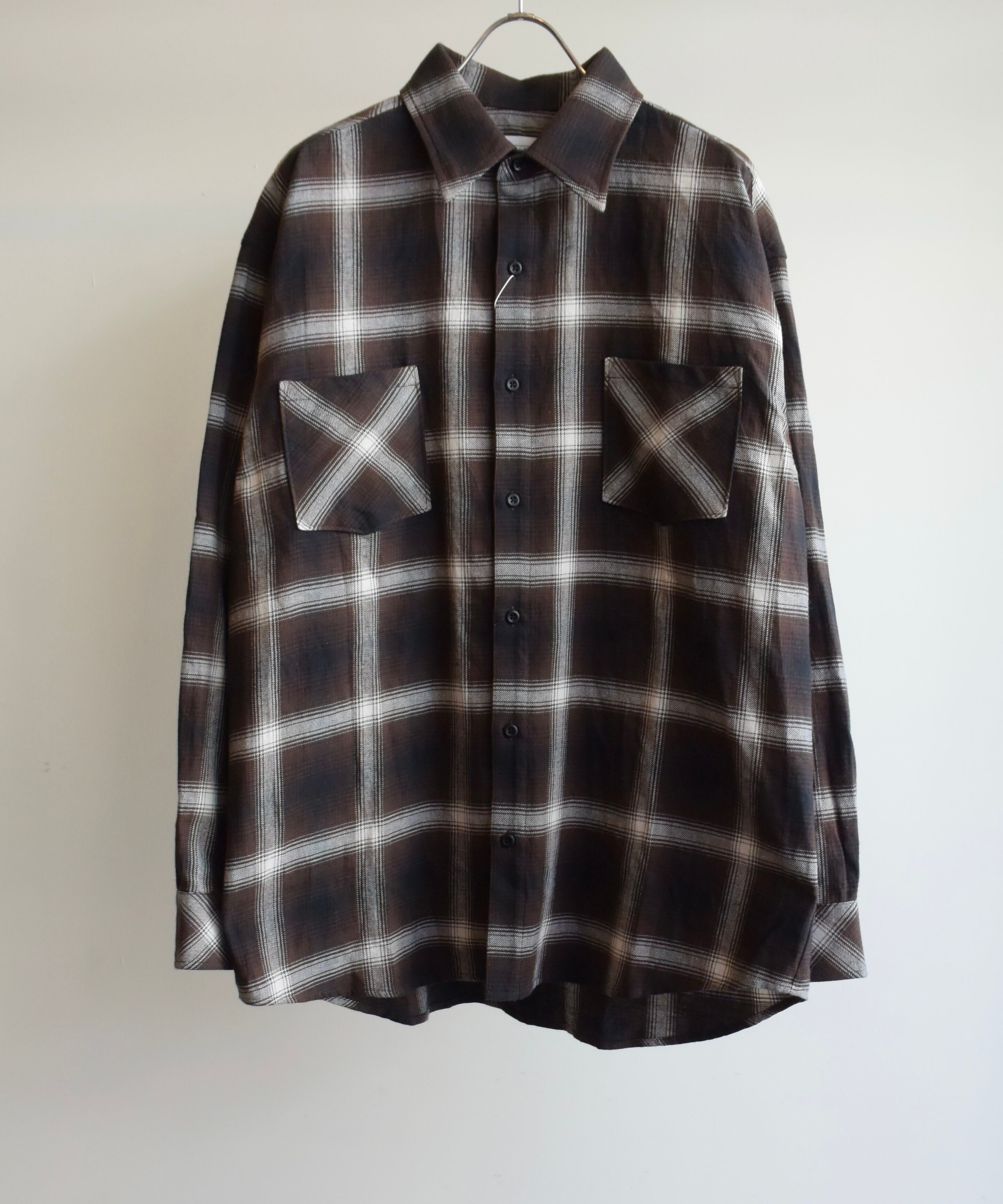 Rafu/Rafu001-23-01 standard shirt(D.BROWN)
