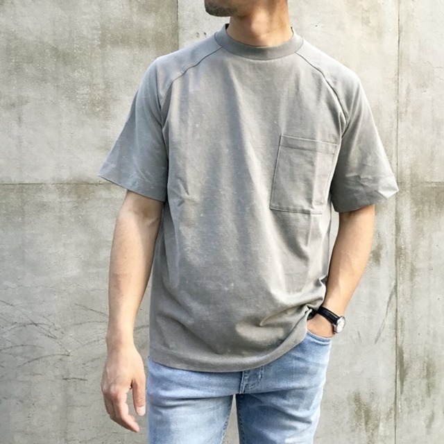 SSEINSE(センス)刺繍＆プリントTシャツ/サックス
