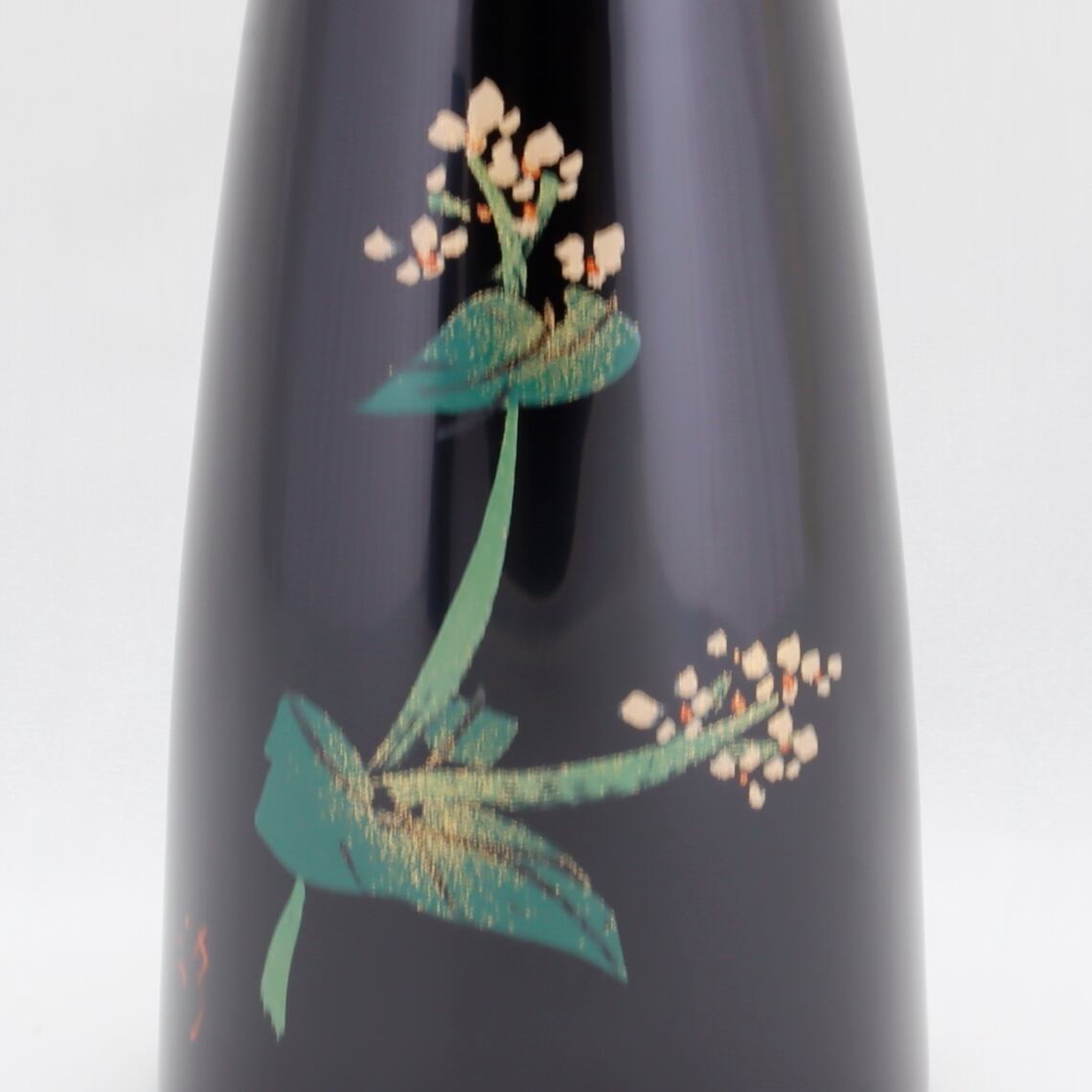 917-1 輪島塗 花器／ペン立て形／黒塗／蕎麦蒔絵 | 輪島塗 加藤漆器店