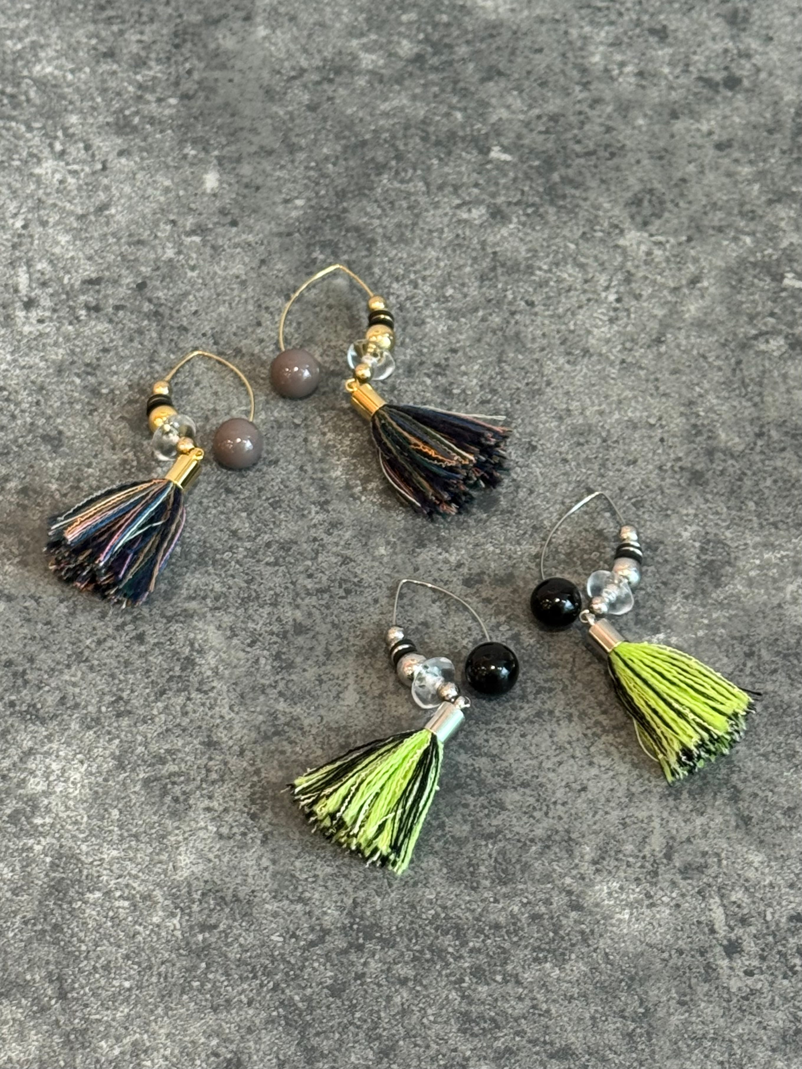 multi color tassel fringe hook design