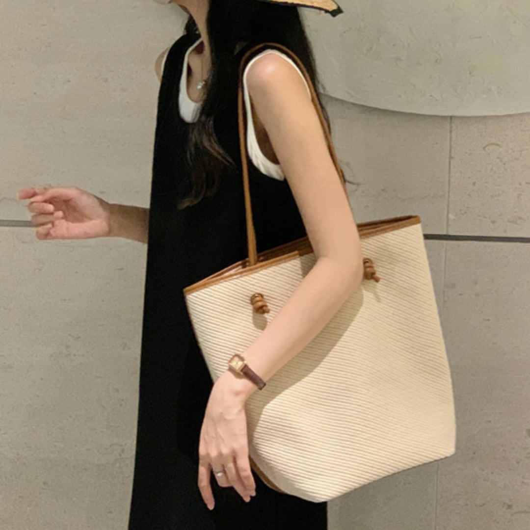 Canvas twill large capacity tote bag G1103