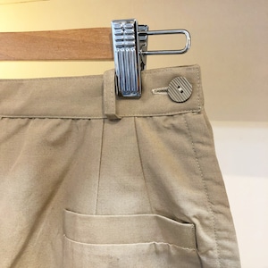 VINTAGE front pockets short pants with belt