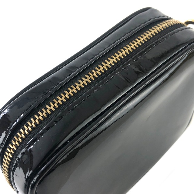 LOEWE 　ロエベ　エナメル　チャーム　アクセサリーポーチ　ハンドバッグ　ブラック　vintage　ヴィンテージ　オールド　cg2mth