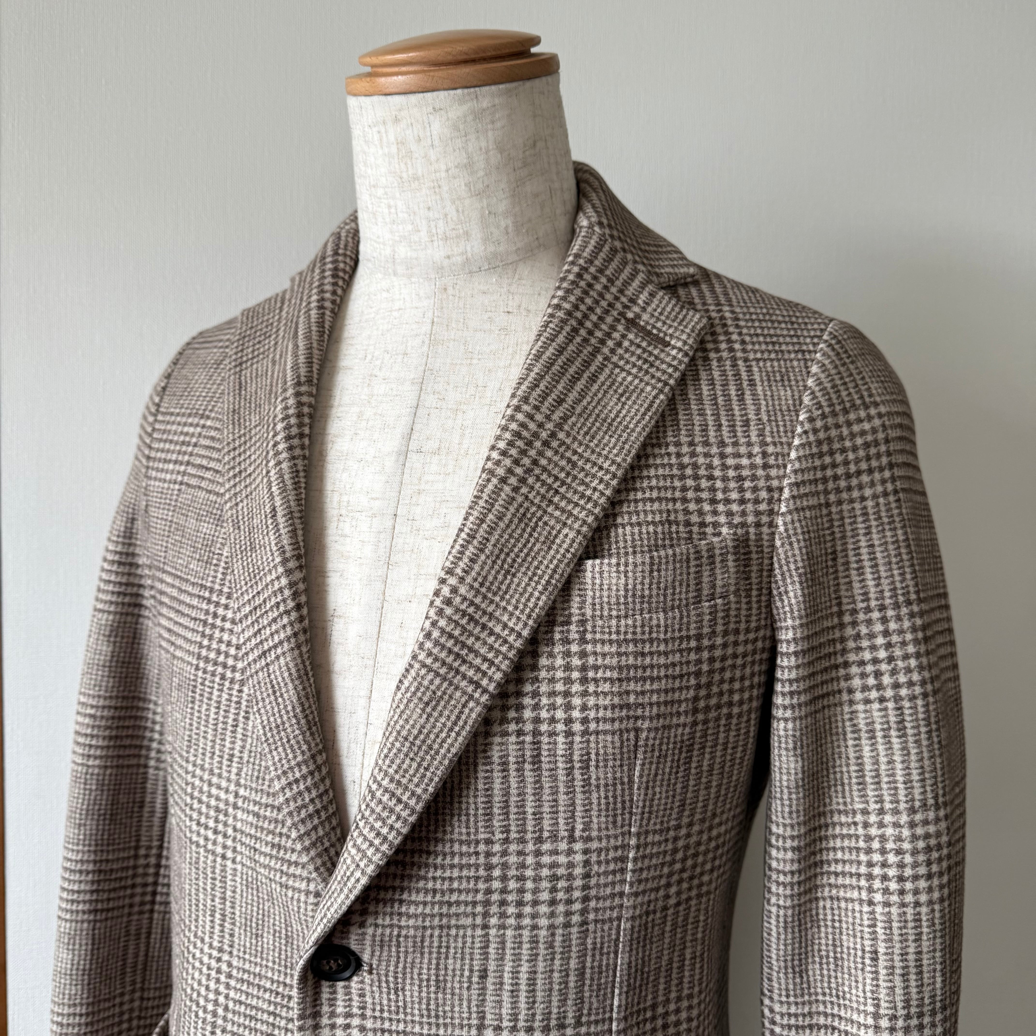 CIRCOLO 1901 グレンチェック コットン ジャージージャケット