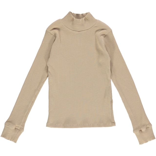 liilu/Rib Turtleneck- Ilish cream